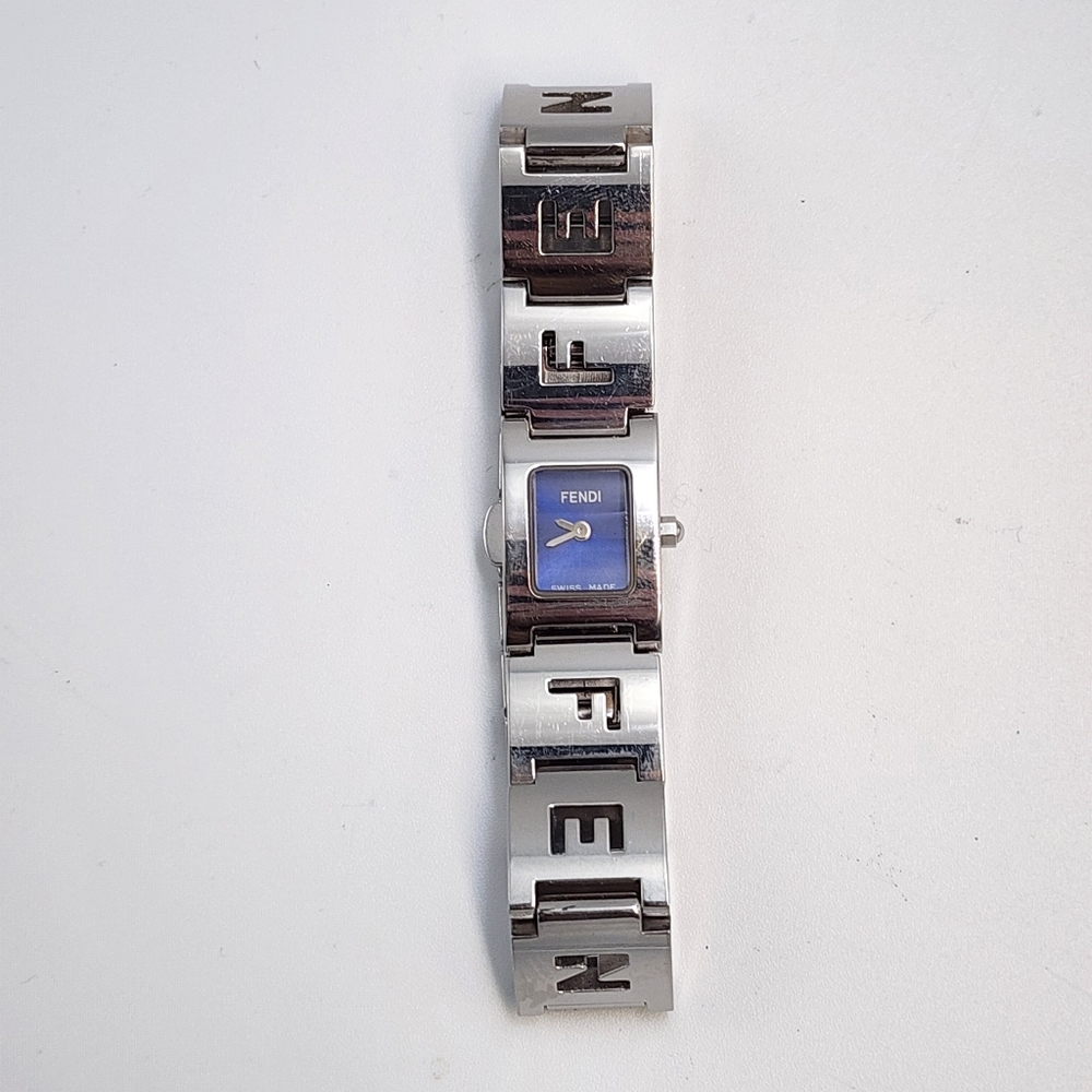 FENDI Woman's 3150L Stainless Watch With Blue Face - Picture 2 of 9